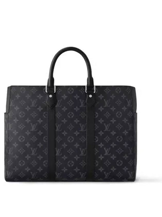 Sac Plat 24H Monogram Eclipse Tote Bag Black - LOUIS VUITTON - BALAAN 2