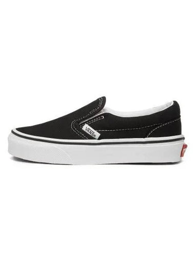 KIDS Classic Slip On Black True White - VANS - BALAAN 1