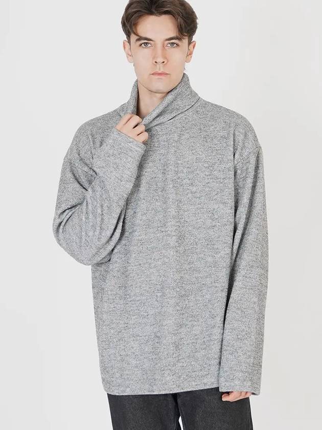 Wide Polar Neck Knit Gray - CHANCE'S NOI - BALAAN 3