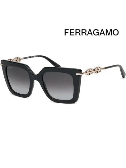 Eyewear Gradient Butterfly Sunglasses Black - SALVATORE FERRAGAMO - BALAAN 2