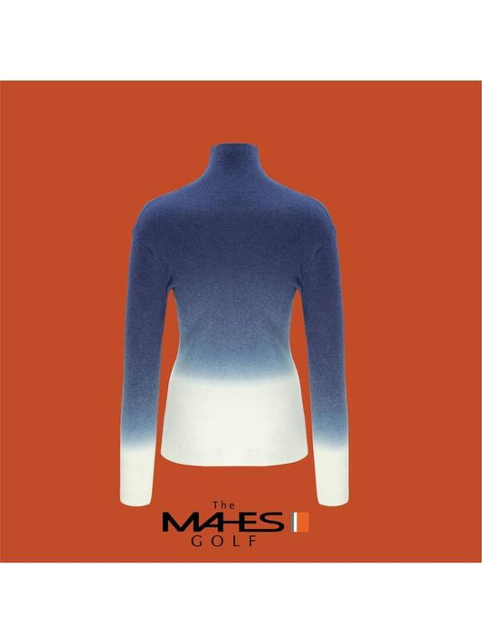 Knit Sweater Orange Label Gradient Ribbed Polar Knit GP80355 - MAHES - BALAAN 2