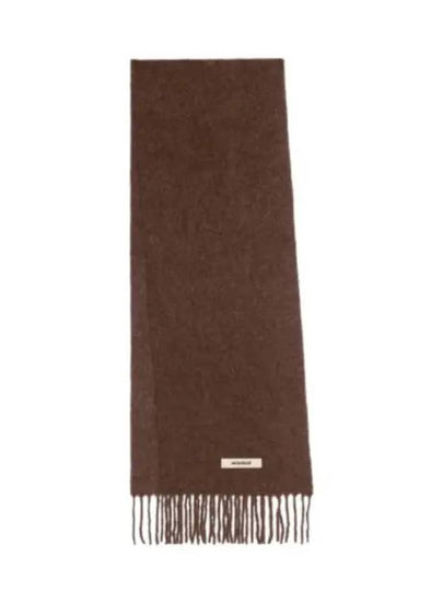 Carro Mohair Alpaca Muffler Brown - JACQUEMUS - BALAAN 2