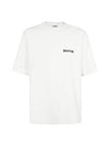 Logo Crew Neck Short Sleeve T-Shirt White - BALENCIAGA - BALAAN 1