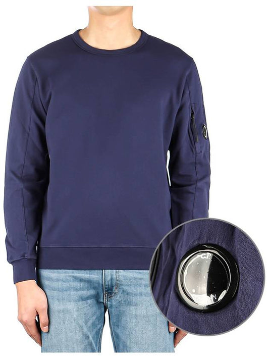 Men's Lens Wappen Cotton Sweatshirt Navy - CP COMPANY - BALAAN 2