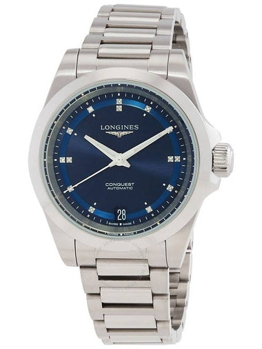 Longines Conquest Automatic Diamond Blue Dial Unisex Watch L3.430.4.97.6 - LONGINES - BALAAN 1