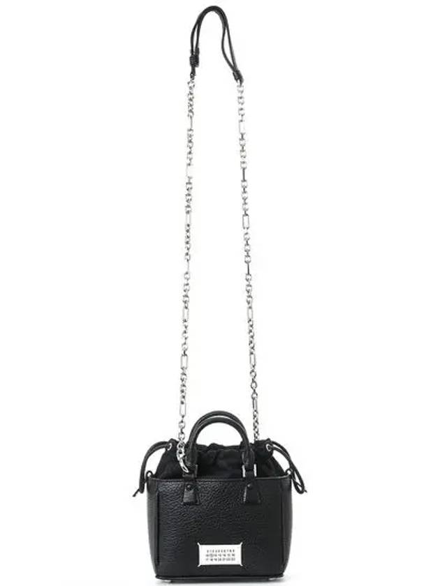 Horizontal Leather Shoulder Bag Black - MAISON MARGIELA - BALAAN 8