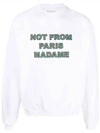 Drold Monsieur Slogan Sweatshirt White SW113 CO001 - DROLE DE MONSIEUR - BALAAN 1