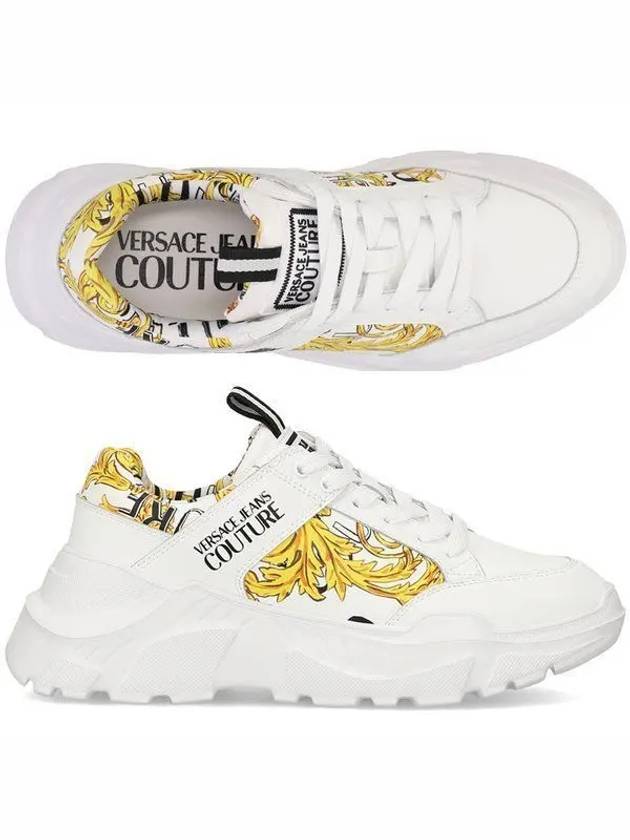 Jean Couture 76YA3SC2 ZPA52 G03 Speedtrack Baroque Printing Men's Sneakers 990713 - VERSACE - BALAAN 1