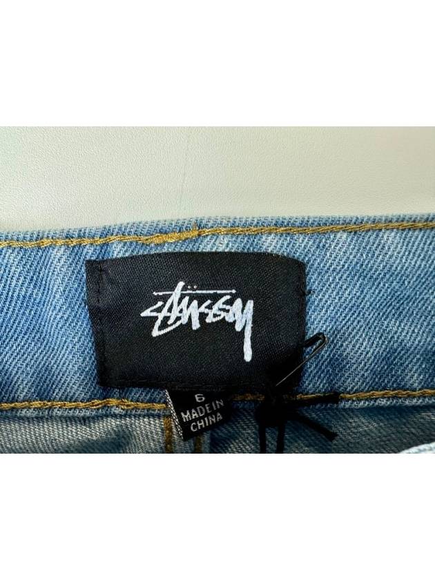 Denim Shorts Mid Blue - STUSSY - BALAAN 5