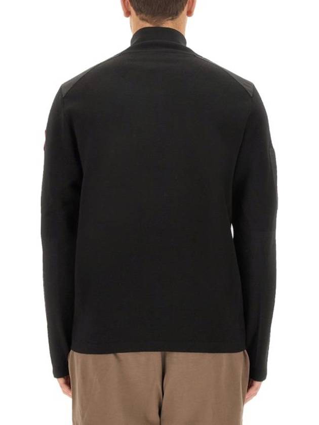 Men's Stormont Half Zip-Up Knit Top Black - CANADA GOOSE - BALAAN 4