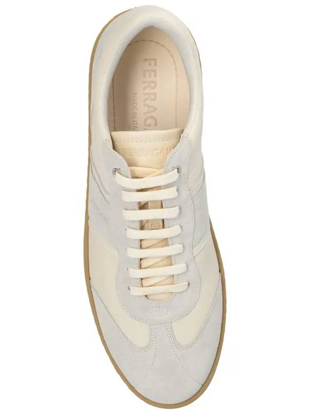 ACHILLE Signature Logo Sneakers Mascarpone 0762260 - SALVATORE FERRAGAMO - BALAAN 4