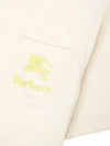 Kids Embroidery Logo Pocket Short Sleeve T-Shirt Cream - BURBERRY - BALAAN 5