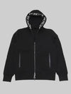 8G00035 V8183 999 BlackBlack Men's Hooded Zip Up - MONCLER - BALAAN 1