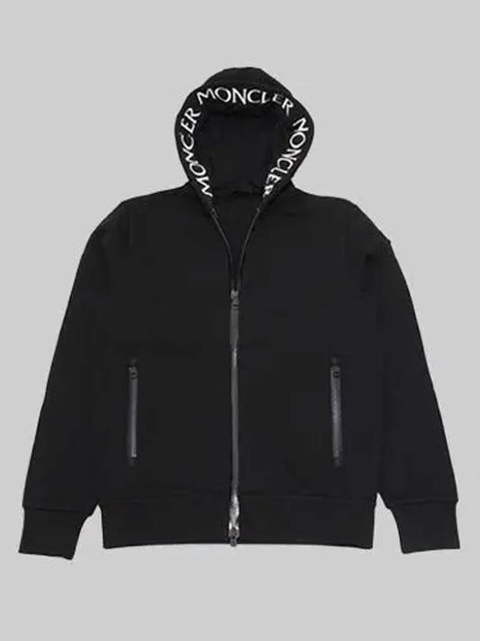 8G00035 V8183 999 BlackBlack Men's Hooded Zip Up - MONCLER - BALAAN 1