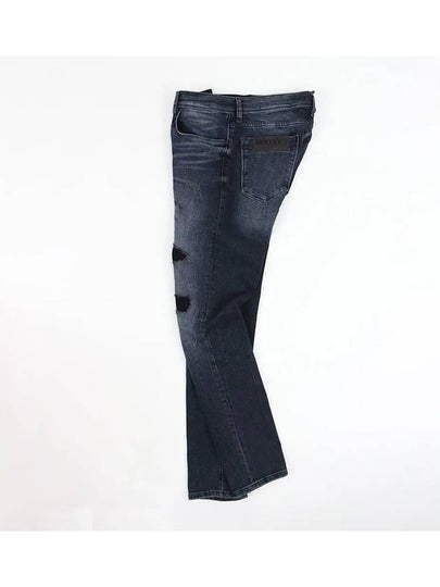 Slim patch denim medium blue JN163 - IKALOOOK - BALAAN 2