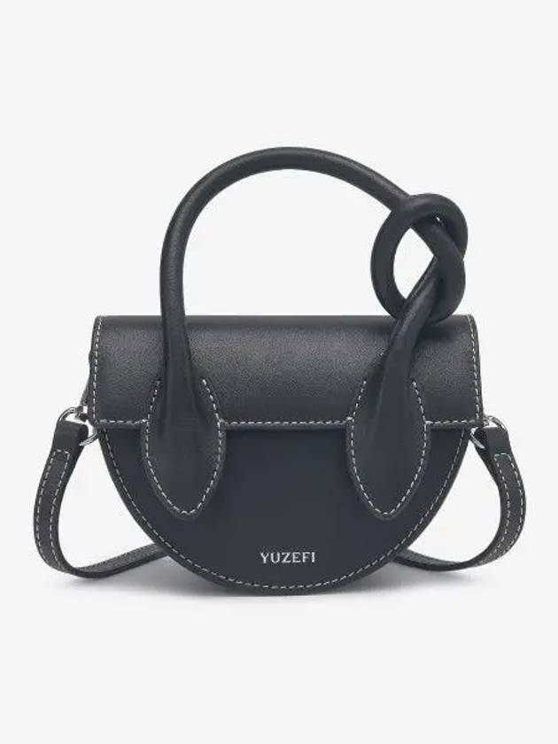 Mini Pretzel Tote Bag Black YUZCOHBMPRZ00 - YUZEFI - BALAAN 1