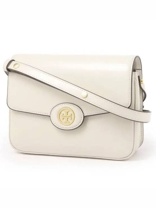 Robinson Spazzolato Convertible Logo Shoulder Bag White - TORY BURCH - BALAAN 2