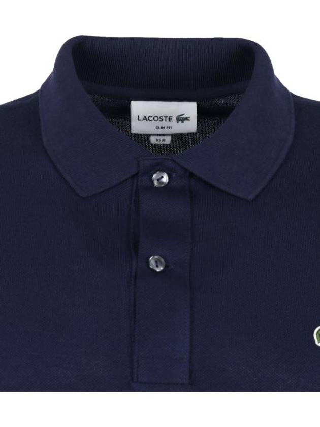 Slim Fit Short Sleeve Polo Shirt Navy - LACOSTE - BALAAN 4