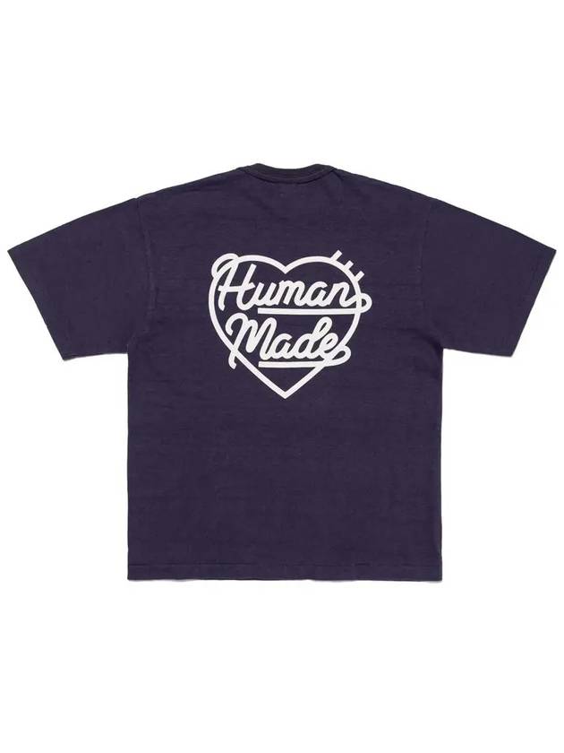 Pocket short sleeve t shirt navy HM28CS031 - HUMAN MADE - BALAAN 3