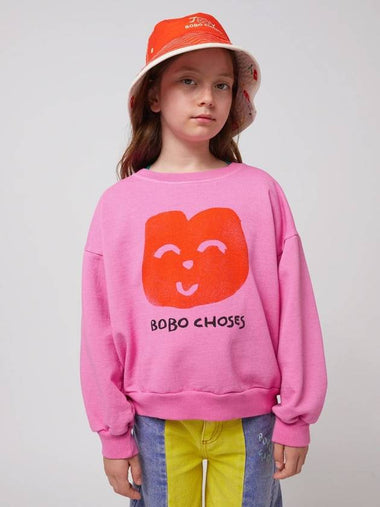 Children s Sweatshirt Joyful Face B125AC033 - BOBO CHOSES - BALAAN 1