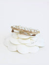 Classic CC Logo Pearl Crystal Brooch Gold - CHANEL - BALAAN 7