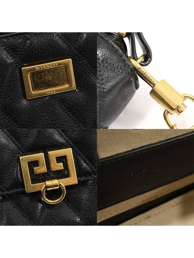 BB604DB08Z Black Goat Skin Quilted Mini Pocket Cross Bag 2WAY - GIVENCHY - BALAAN 7