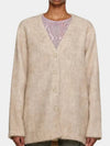 Mid Line Mohair V-Neck Cardigan Antique White - OUR LEGACY - BALAAN 2