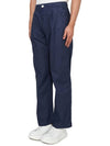 Marina Mid Rise Cotton Canvas Wide Pants Royal Blue - STONE ISLAND - BALAAN 3