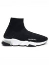 Speed Trainer Clear Sole High Top Sneakers Black - BALENCIAGA - BALAAN 2