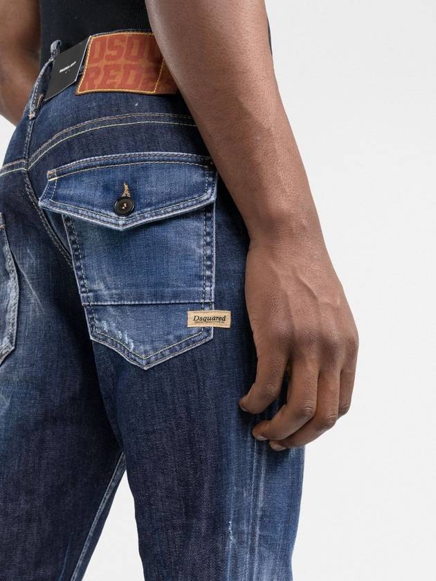 Men's Distressed Slim Fit Jeans - DSQUARED2 - BALAAN.