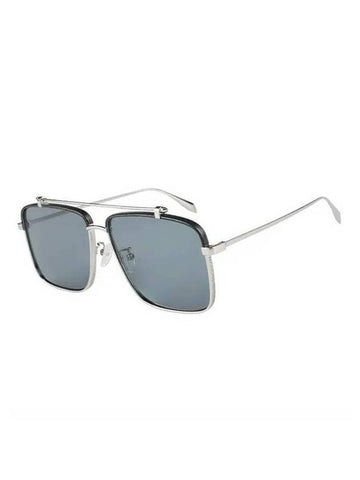Eyewear Square Metal Sunglasses Black - ALEXANDER MCQUEEN - BALAAN 1