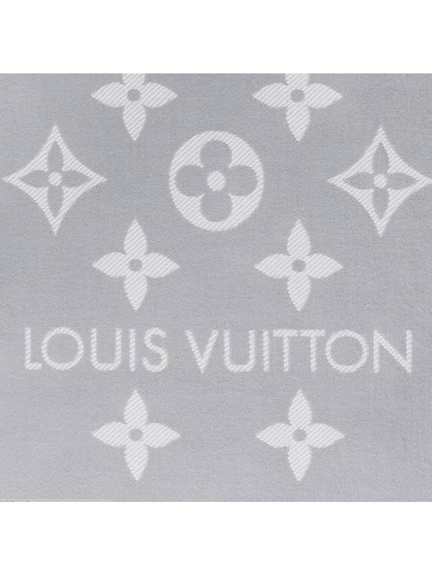 LV Essential Monogram Wool Scarf Light Grey - LOUIS VUITTON - BALAAN 5