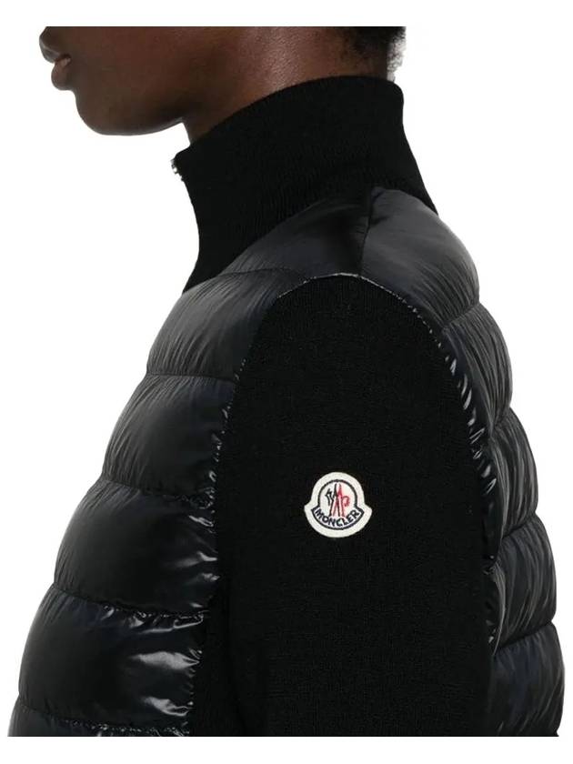 Logo patch wool padding black - MONCLER - BALAAN 5