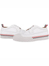 Men's Vitello Calf Leather Long Wing Brogue White - THOM BROWNE - BALAAN 3