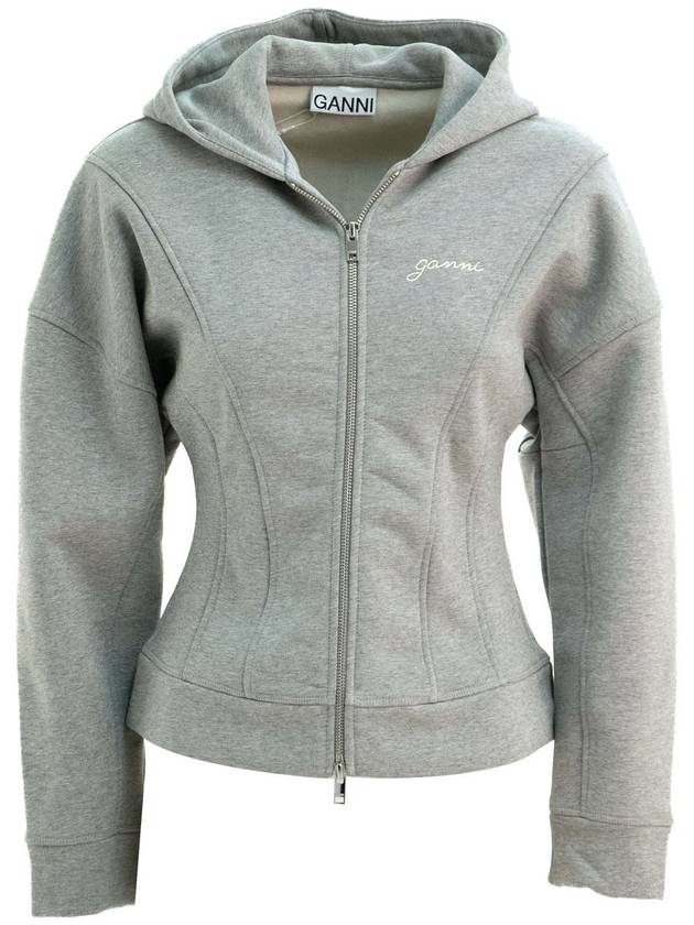 hooded sweatshirt T3998 921 PALOMA MELANGE - GANNI - BALAAN 2