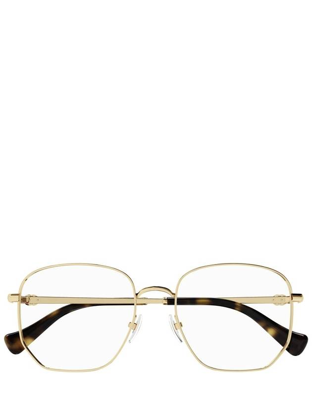 Square Frame Glasses Gold - GUCCI - BALAAN 2