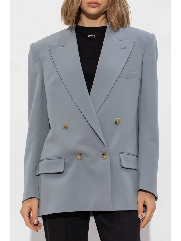 Stella McCartney Double-breasted Blazer, Women's, Grey - STELLA MCCARTNEY - BALAAN 3