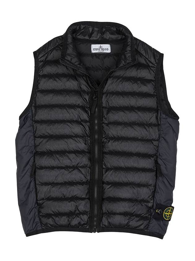 Kids Wappen Logo Padding Vest Black - STONE ISLAND - BALAAN 3