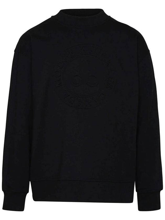 Men's Homecrest Logo Sweatshirt Black - MOOSE KNUCKLES - BALAAN.