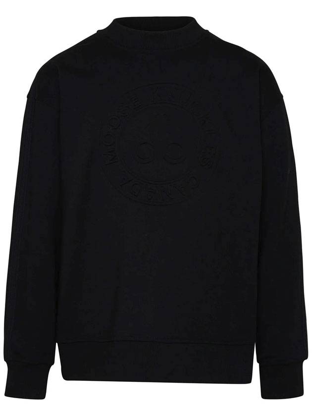 Men's Homecrest Logo Sweatshirt Black - MOOSE KNUCKLES - BALAAN 1