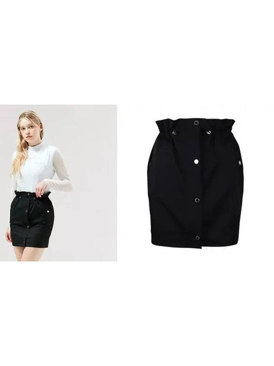 Golf H-Line Button Skirt Black - HENRY STUART - BALAAN 2