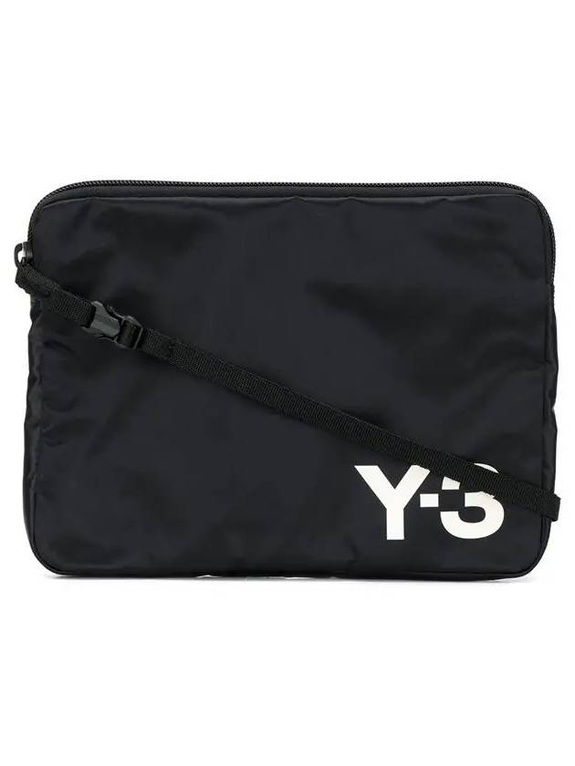 Signature Logo Clutch Bag Black - Y-3 - BALAAN 3