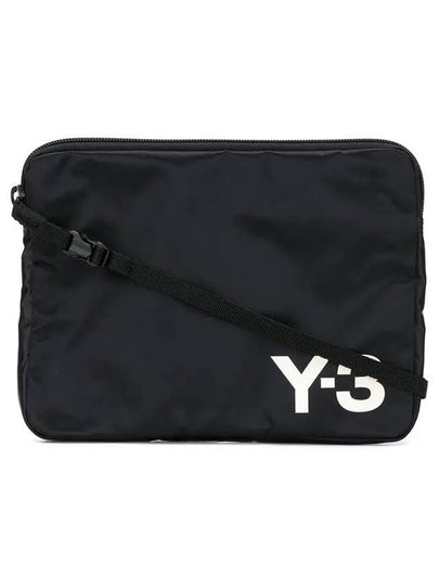 Signature Logo Clutch Bag Black - Y-3 - BALAAN 2