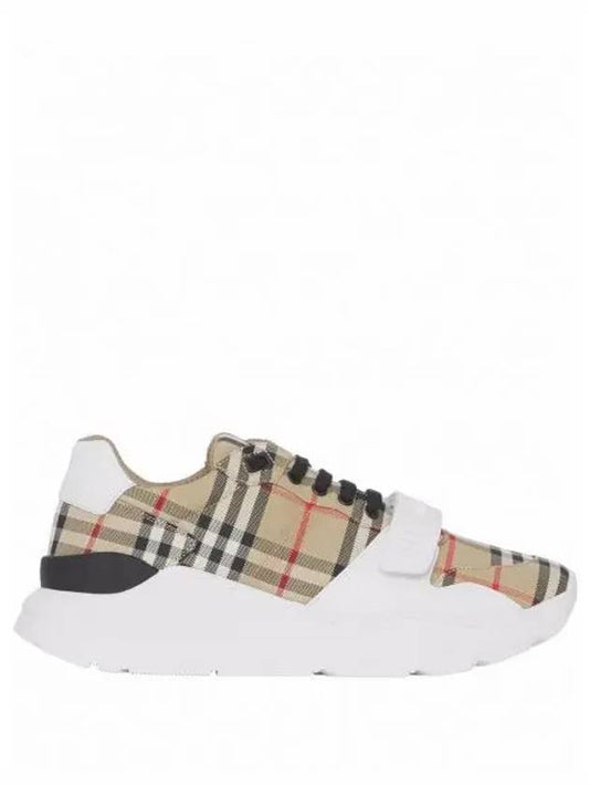 Vintage Check Suede Leather Sneakers Archive Beige - BURBERRY - BALAAN 2