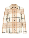 Check Diamond Quilted Jacket Beige - BURBERRY - BALAAN 1