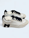 Bouncing Low Top Sneakers Blanc Noir - HERMES - BALAAN 4