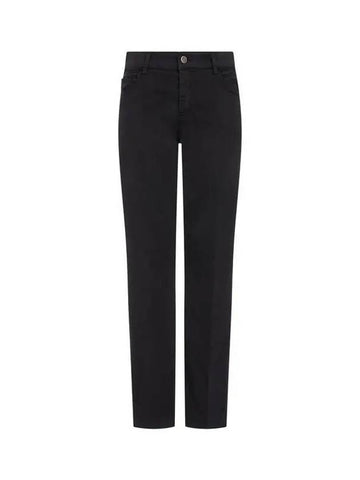 Women s Soft Brushed Regular Fit Jeans Black 270635 - EMPORIO ARMANI - BALAAN 1