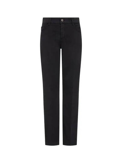 Women s Soft Brushed Regular Fit Jeans Black 270635 - EMPORIO ARMANI - BALAAN 1