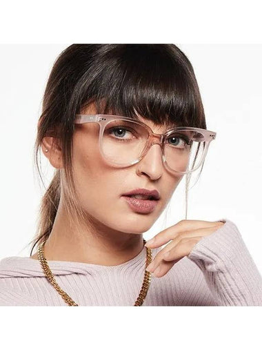 Glasses frame CL5010IN 072 square horn rim transparent pink overfit - CELINE - BALAAN 1