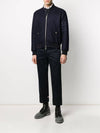 Men's Cotton Twill Straight Pants Navy - THOM BROWNE - BALAAN 3